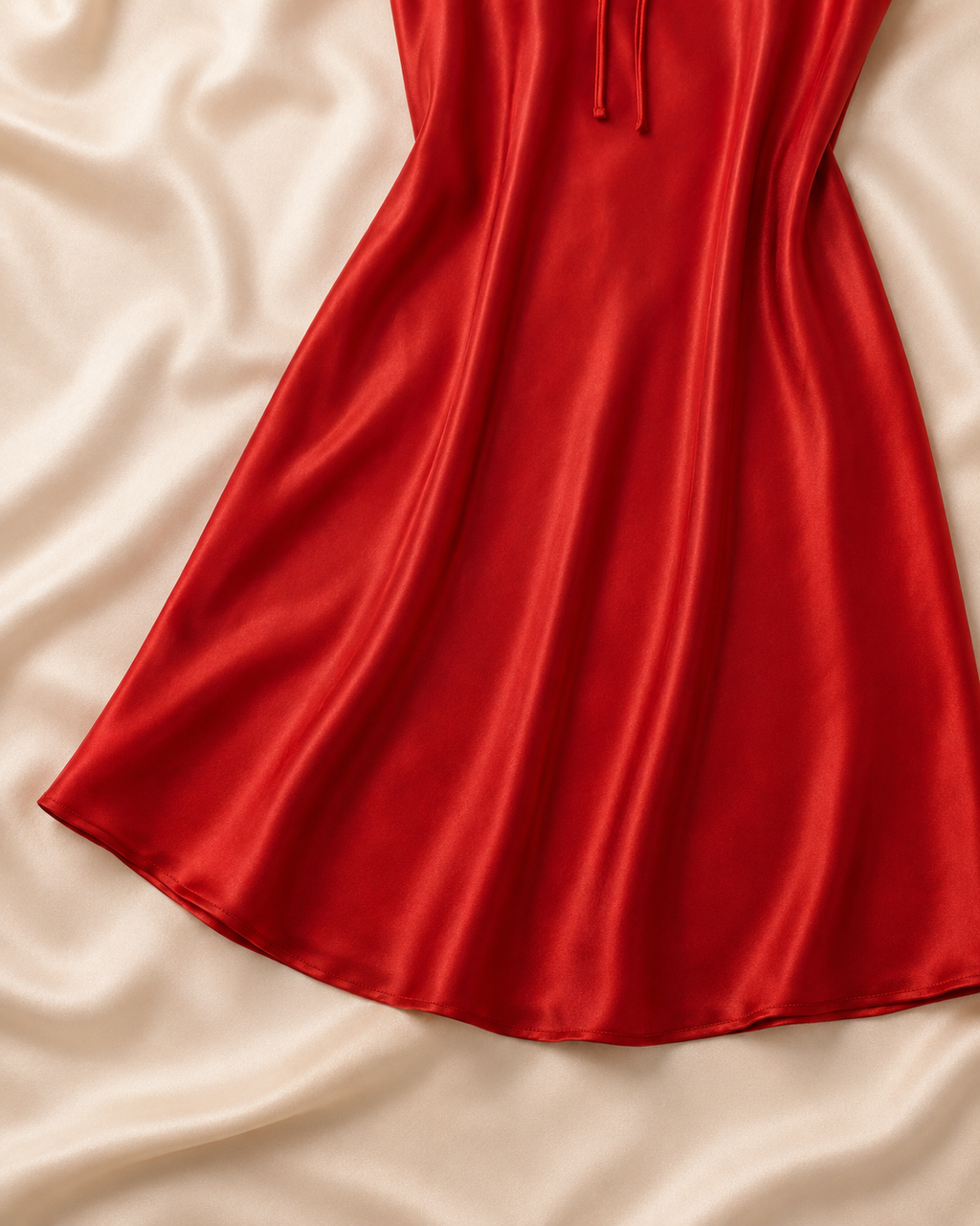 Rouge Amour Satin Slip Dress