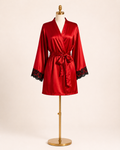 Rouge Amour Satin Robe
