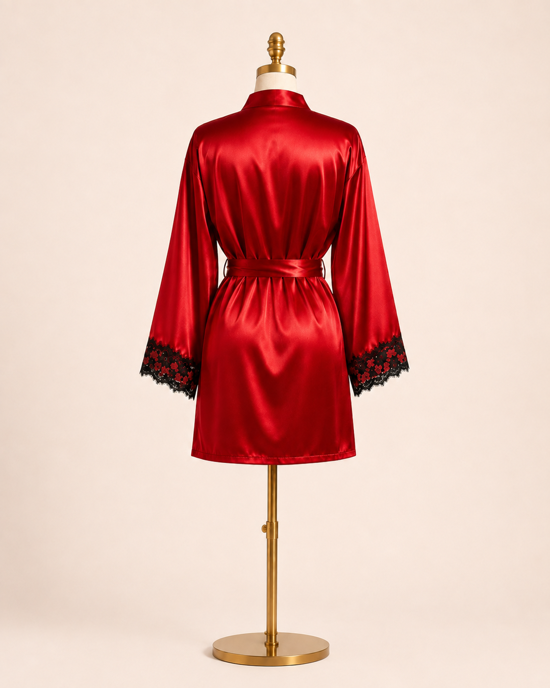 Rouge Amour Satin Robe
